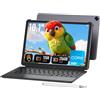 Vowmoon Laptop Tablet 2-in-1 da 10,1, 12 GB RAM, SSD 256 GB, M3-8100Y (fino a 3,40 GHz) | Touchscreen con stilo e tastiera | Wi-Fi 5, Bluetooth 5, HDMI