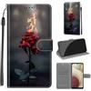 KENHONER Custodia per Samsung Galaxy A12, fiamma rosa | Portafoglio Pelle PU, Magnetica, Resistente Agli Urti, Scomparto Carte Credito, Pieghevole, Flip Libro, Motivo