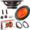 EvoTuning Kit Casse Altoparlanti Anteriori per Alfa Romeo Mito, compatibile con JBL Stage 162CF, Set 2 Woofer 165 mm +2 Tweeter +2 Anelli e Cavi Adattatori