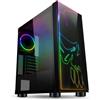 Spirit Of Gamer - Ghost One - PC Gamer ATX/Matx Case - Vetro Temperato Frontale E Parete - 1 Ventilatore Indirizzabile RGB LED 120mm - ARGB - Aura/MSI Mystic/ASROCK
