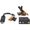 Nedis VGRRU101BK Video Grabber | USB 2.0 | 480p | Cavo A/V/Scart