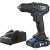 Hyundai - Trapano avvitatore senza fili 20 V 40 Nm - Batteria 2 Ah & Caricabatterie Inclusi, scatola 2 velocità, mandrino 13 mm, LED, leggero 1 kg - Garanzia 3 anni