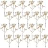 Fangoo 20 Pezzi 18 cm Bacche di Agrifoglio di Natale Bacche Rosso Artificiali Grandi Rami di Bacche per Natale Ghirlanda di Fiori Artigianato Stagione Delle Vacanze Decorazione(Champagne Gold)