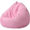 Mateju Pouf Poltrona a Sacco, Pouf Letto Singolo Morbido, Pouf Sacco di Fagioli Senza Riempimento, Pouf Poltrona di Fagioli per Adulti e Bambini, per Interni Esterni (M,Rosa)