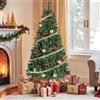 SONGMICS Albero di Natale Artificiale, 150 cm, Rami in PVC, con Supporto in Metallo, Montaggio Rapido, Verde LAT001CZ01