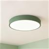 HBBursts Plafoniera LED Colorata Minimalista, Lampada Da Soffitto In Stile Moderno, 3 Temperature Di Colore, For Camera Letto, Bagno, Sala Pranzo, Soggiorno(Green,40cm/16in)