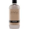 Millefiori Milano - Fragranza Ricarica per Diffusore a Bastoncini 500 ml, Silk & Rice Powder - Profumatore Ambiente Raffinato con Note Talcate e Delicate