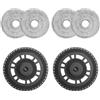 Puasok 4 Pezzi Panni Mocio con 2 Supporti di Ricambio per Dreame L10s Ultra Gen2 | L10s Pro Ultra Heat/ L20 Ultra/ X30 Ultra/ X40 Ultra/ X40 Master/ L40 Ultra Ricambi, per Dreame Aspirapolvere
