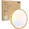 slochi Plafoniera LED Soffitto, 3000K/4000K/6500K Impermeabile Lampada da Soffitto, 18W 1800LM Plafoniera Bagno per camera da letto, Cucina, Soggiorno, Balcone, Ø18cm,1 Pezzi