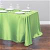 Chickwin Tovaglia Rettangolare in Raso Elegante Tinta Unita Setosa Tovaglia Copri Tavolo da Intern Lavabile per Matrimoni, Hotel, Ristorante, Feste, Banchetti, Vacanze (Verde chiaro,145x366cm)