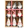 COM-FOUR® 9 pendenti premium di Babbo Natale per l'albero di Natale