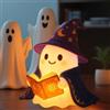 CHENBOOW Lampada da Lettura a Forma di Fantasma,Decorazione di Halloween 15 cm | Luce Notturna con Fantasma,Luce Notturna a LED 3D per Halloween,per Carnevale,Carnevali e Feste a Tema,Halloween