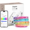 Aqara Striscia LED T1 con Matter, RICHIEDE il HUB Zigbee 3.0, Luminose LED RGB + IC da 2M con 16 milioni di Colori/Bianco Tenue/Effetti Gradienti, Supporta Apple Home, Google Home e Alexa