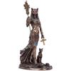 Nemesis Now Statuetta bronzata del dio egiziano, statua dipinta a mano, decorazione artistica dell'antico Egitto - Bastet, dea della protezione