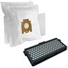 PakTrade Set - Filtro HEPA + 10 Sacchetti per aspirapolvere Miele S 4561, S4 Ecoline S 4282, PROFESSIONIST S 5781, Premium S 4281, S 5210, S 5981, S 6240, S 6760