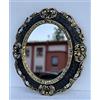 artissimo Specchio decorativo da parete barocco, nero, oro, ovale, anticato, classico, 45 x 38 cm, 3045 sg