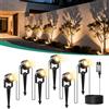 FIFlying Illuminazione da giardino LED, faretto da giardino 6 in 1 con alimentazione elettrica e cavo da 20m, lampada da esterno 3000K, IP65 impermeabile, lampade da giardino per esterni, fontane da