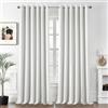 MIULEE Tende per Interni Oscuranti Termiche Anelli 2Pz 200x245cm Bianco