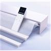 TIPIACE Tende G/N Motorizzate 2 Strati Ricaricabili (White + Light Grey) | Tende motorizzate, sollevamento silenzioso, telecomando, tessuto impermeabile blackout totale, per casa, regolazione luce.