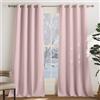 PONY DANCE Tende Termiche Isolanti per Soggiorno 2 Pezzi L140 x A240 cm | Rosa, Oscuranti, Eleganti, Decorazione, Eleganti, Privacy, Anti-UV, per Salotto, OEKO-TEX, Blackout Curtains, Moderne