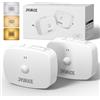 JVURICE Luce notturna con sensore di movimento, 2 luci notturne a LED, 3 temperature di colore, luminosità regolabile 10-60 lm, modalità notturna, per cameretta dei bambini, camera da letto, corridoio