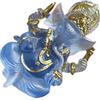 Guangcailun Statua indiana in resina di Ganesha,Blu,Altezza 9 cm