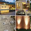Generic Faretti da Incasso for Esterni - Luci Paesaggistiche - Luci a LED a Terra Impermeabili IP67, Luce sepolta Quadrata in Acciaio Inossidabile, faretto da Pavimento ad Alto carico (Color : White, Size :