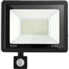 Jeenuuder Luci di Sicurezza da 50 W, Sensore di Movimento per Esterni, Faretto PIR per Giardino, IP66 Impermeabile, 6000 K, Luci per Esterni