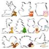 O-Kinee Set di formine per biscotti con animali, 10 Pezzi Stampo Biscotti Animale, Stampi Biscotti Animale - funghi, gufi, volpe, cervi e ricci, Piccione, Stampini per Inossidabile