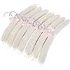 LOHAS Home 10 Grucce appendiabiti imbottite rivestite in satin bianco, 38 cm