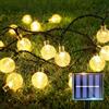taiyongkang Catena di luci solari per esterni, 15 m, 60 LED, per esterni, resistente alle intemperie, IP64, per balcone e giardino, catena luminosa solare per esterni, per terrazze, luci per balconi