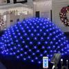 JIMACRO 1.5x1.5M Solare Rete di Luci a Maglia per Esterni, 8 Modalità Rete Luminosa Esterno Natale Collegabile con Telecomando & Timer, Tende Decorazione di Rete Luci per Balcone Giardino Soffitto