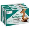 Generico 4X Galbusera BuoniCosì Wafer con Crema al Cacao Senza Zuccheri Aggiunti, Snack Dolce Croccante Multipack, Confezione da 180g