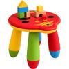 Relaxdays Sgabello per bambini, coccinella, 26 cm, leggero, multicolore
