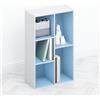 Furinno Tomi Libreria Organizzatore, Libreria, 5 Cube, Azzurro