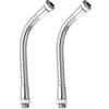 PATIKIL 2pz Tubo Flessibile Universale Collo Cigno 5,9 Tono Argento