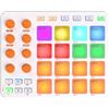 Ubric Strike Pad MIDI Controller per produzione musicale professionale con 16 RGB Beat Pad, 16 Step Sequencer, MIDI In/Out/Thru (bianco)
