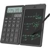 GUYUCOM Calcolatrice con tablet di scrittura, calcolatrice di base portatile per studenti delle scuole elementari e secondarie, nero