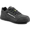 Abarth 595 Scarpa antinfortunistica S3 Charcoal in Pelle di Camoscio e Mesh, Idrorepellente, Punta in Fibra di Vetro, Senza Metallo