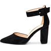 Rio Fiore Scarpe con Tacco, Décolleté Donna, Nere/Bianche/Verde/Rosa/Blu/Lila/Beige/Menta/Fucsia/Rosso, 8.5 cm Tacco Largo, Slingback, Ecopelle/Ecopelle Scamosciato, Cinturino sul Retro, 2062A