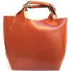 Superflybags Borsa Shopper a Mano o a Spalla in Vera Pelle Liscia e Lucida modello BARBARA 2 in 1 made in Italy