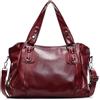 Coolives Borsa a mano con Tracolla da Donna in Pelle Sintetica Hobo Borsa Bauletto Sacchetto Borsa a spalla Borse Tote Donna Borse Manici Lunghi Donne Borsetta Rosso