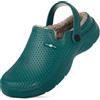 Hsyooes Zoccoli Donna Invernali Uomo Pantofole Impermeabile Sabot Scarpa Giardino Pelliccia Ciabatte Imbottite e Calde Pantofole da Giardino Antiscivolo Ciabatte