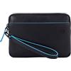 PIQUADRO Pochette uomo Blue Square colore blu