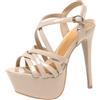 Minetom Sandali Donna Tacco Alto Piattaforma Sandalo a Spillo Eleganti Matrimonio Cerimonia Festa Scarpe con Plateau