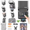 Godox IT32 TTL Flash+X5O per fotocamere Olympus Panasonic, flash touchscreen, wireless 2.4G, GN18, tempo di riciclo 1,5 s, interfaccia magnetica, flash on/off per fotocamera per matrimoni, ritratti