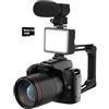 Desikixudy Fotocamera Digitale 4K WiFi Webcam Videoregistratore Videocamera 64MP Fotocamera in Plastica Zoom Fotocamera per Blog con Scheda di Memoria 32G