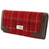 Glen Appin Harris Tweed Donna Bute Ripiegato Borsetta LB2000 - Colore 102 Rosso, Large