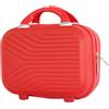 ALISTAIR Iron Vanity - ABS ultra leggero e resistente, marca francese - Garanzia 2 anni in Francia, rosso, Vanity XS, Vanity in ABS - leggero e resistente