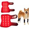 BRGD 2 Pezzi Cintura Terapia a Raggi Infrarossi per Animali Domestici, 660nm e 850nm Cuscinetto LED Regolabile per Alleviare Il Dolore su Corpo e Gambe, Ricaricabili Tramite USB